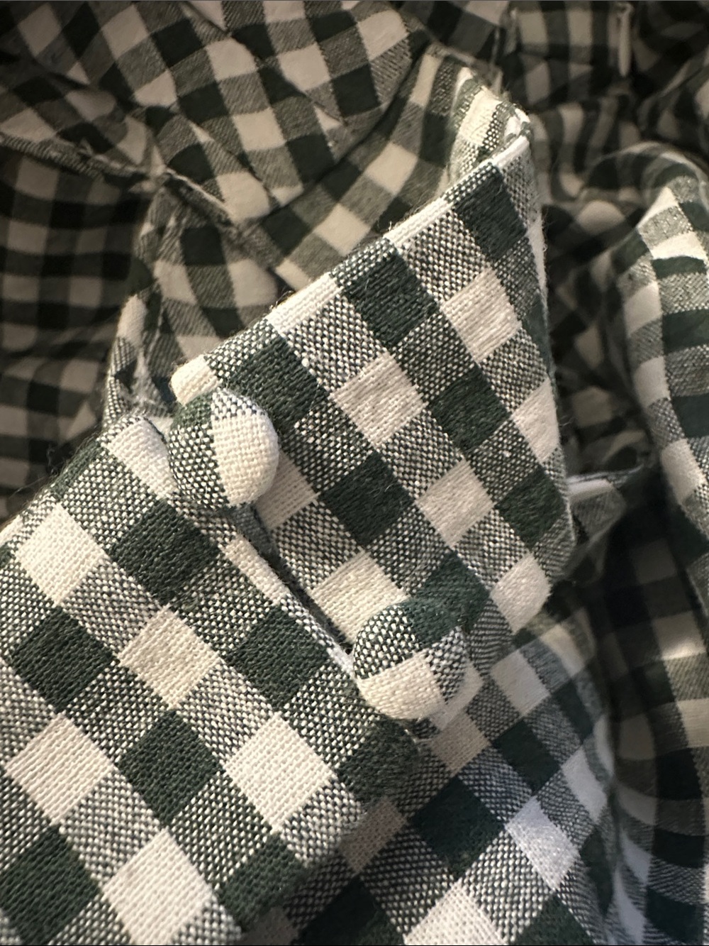 New with Tag! Commense Gingham Halter Maxi Dress in Green and White sz L - Picture 9 of 10